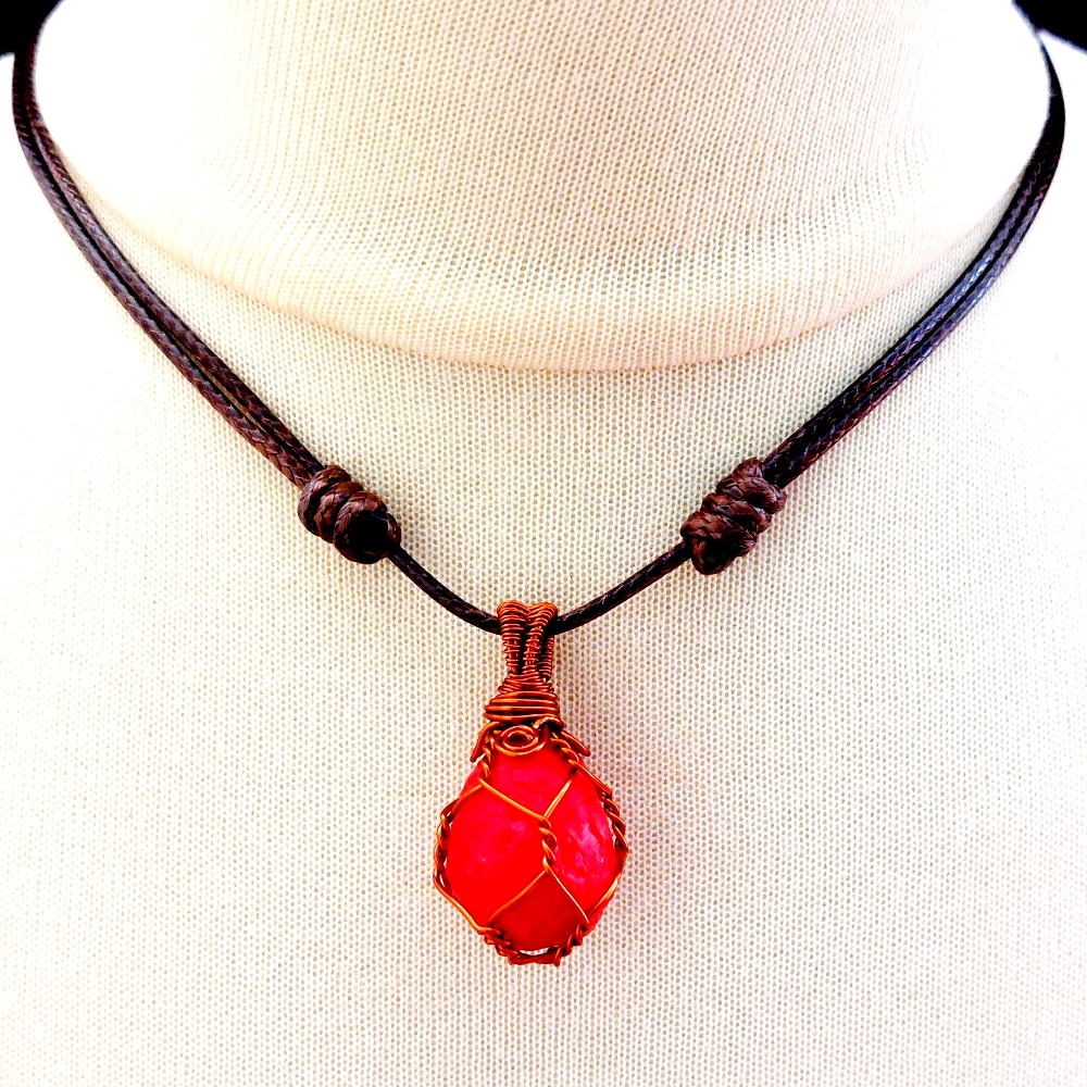 Merah Delima Tree Pearl Necklace T.8559